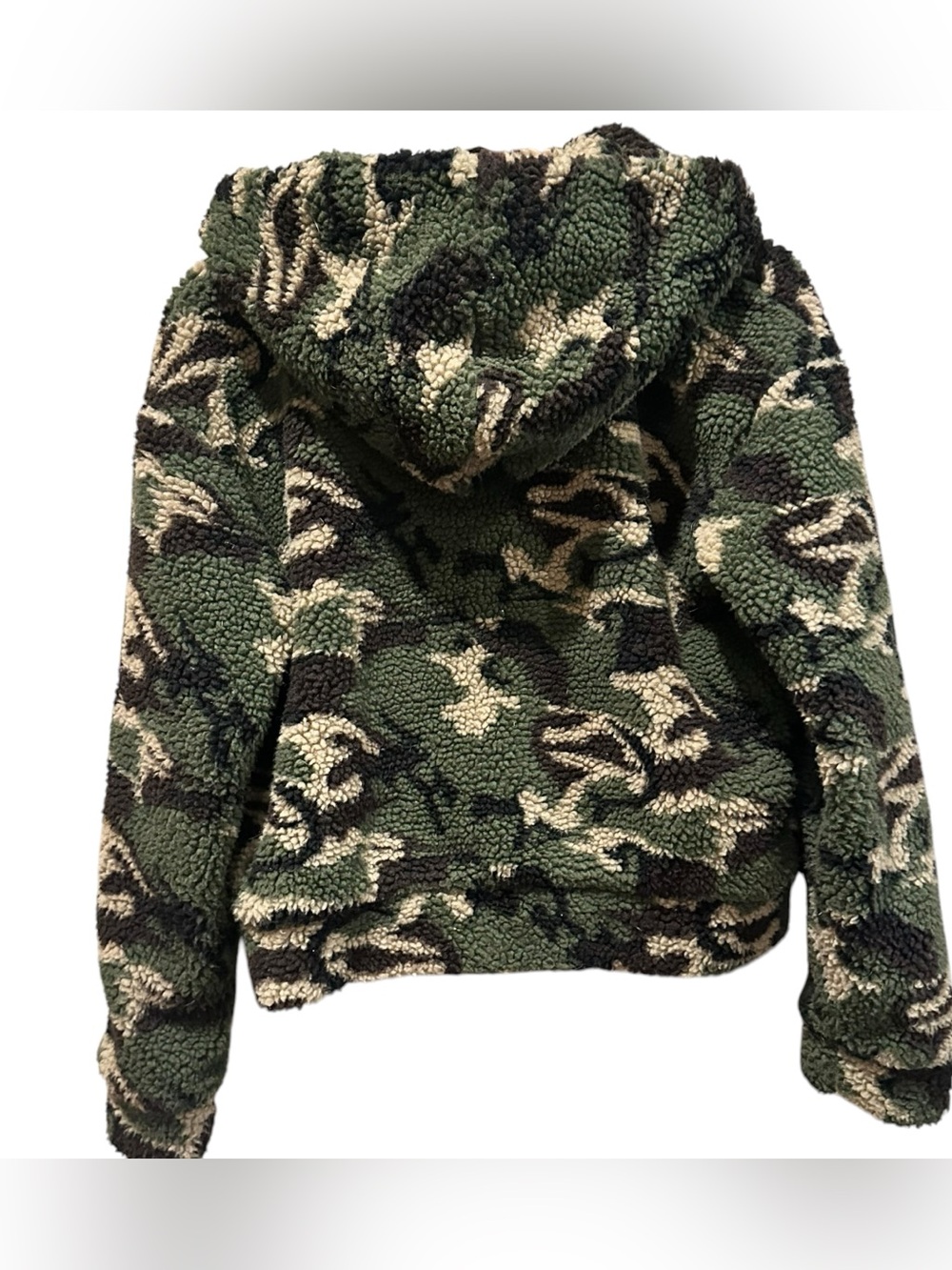 Peach Love California Camo Hooded Full Zip Jacket With Pockets Women’s S - Picture 4 of 7